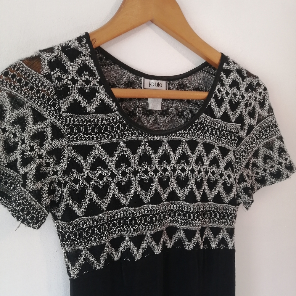 3 / $25! ✰ Joule Vintage 90's Sheer Black Dress